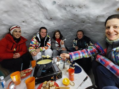 Dégustation de la fondue de Chartreuse