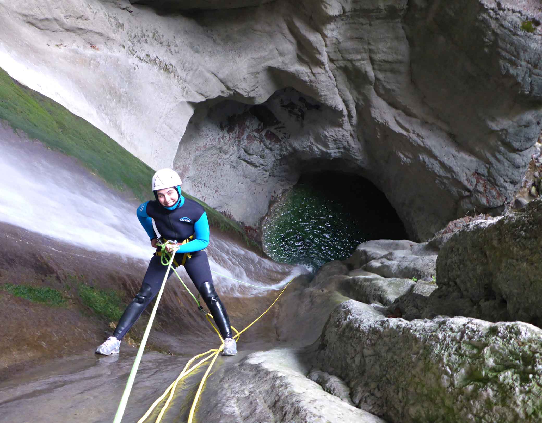 Rappel canyon de Angon
