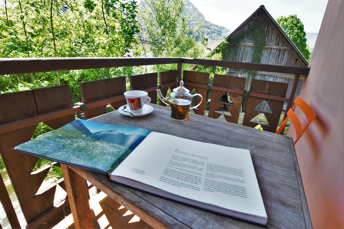 Auberge des Clarines au Châtelard : Balcon