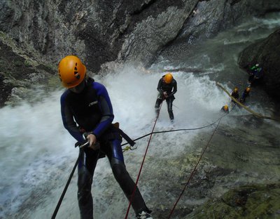 Descente en rappel canyoning découverte