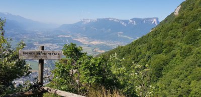 Point de vue depuis le rocher de Mannetaz