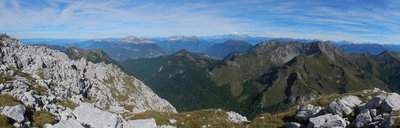 Point de vue depuis le sommet du Trélod