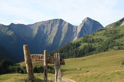 Les rayés du Pécloz vus depuis le col d'Orgeval