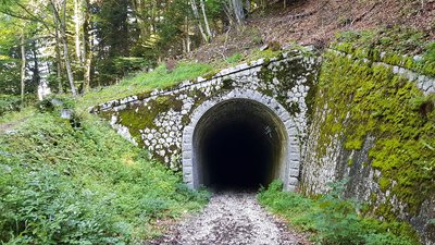 Tunnel de Pré-Farnier, inaccessible aujourd'hui pour des raisons sécuritaires
