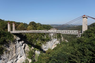 Le pont de l'abîme vu depuis la rive droite