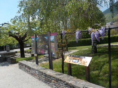 Au centre du village, le départ de la promenade.