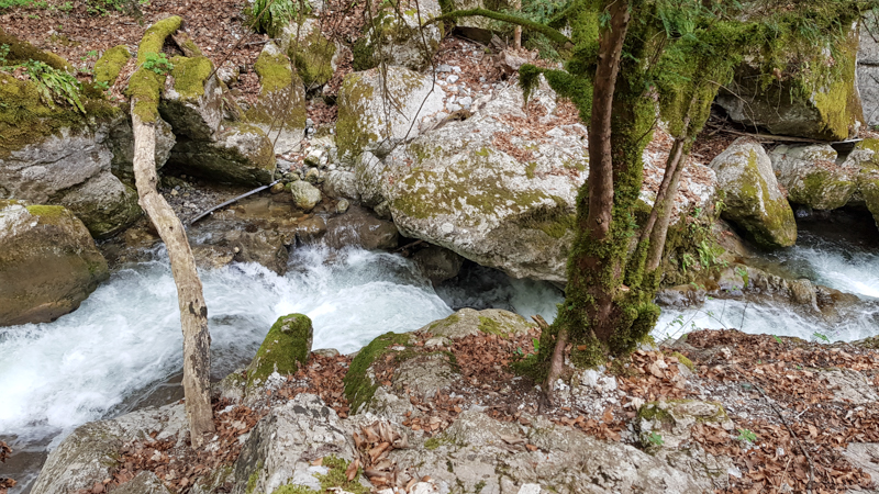 Départ du canyon