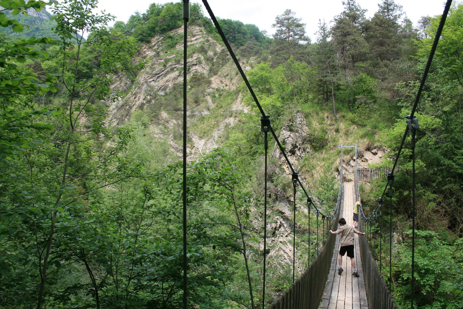 Passerelle himalayenne sur la Leysse