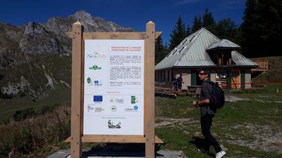 Panneau d'accueil Chalet-Refuge de Coutarse