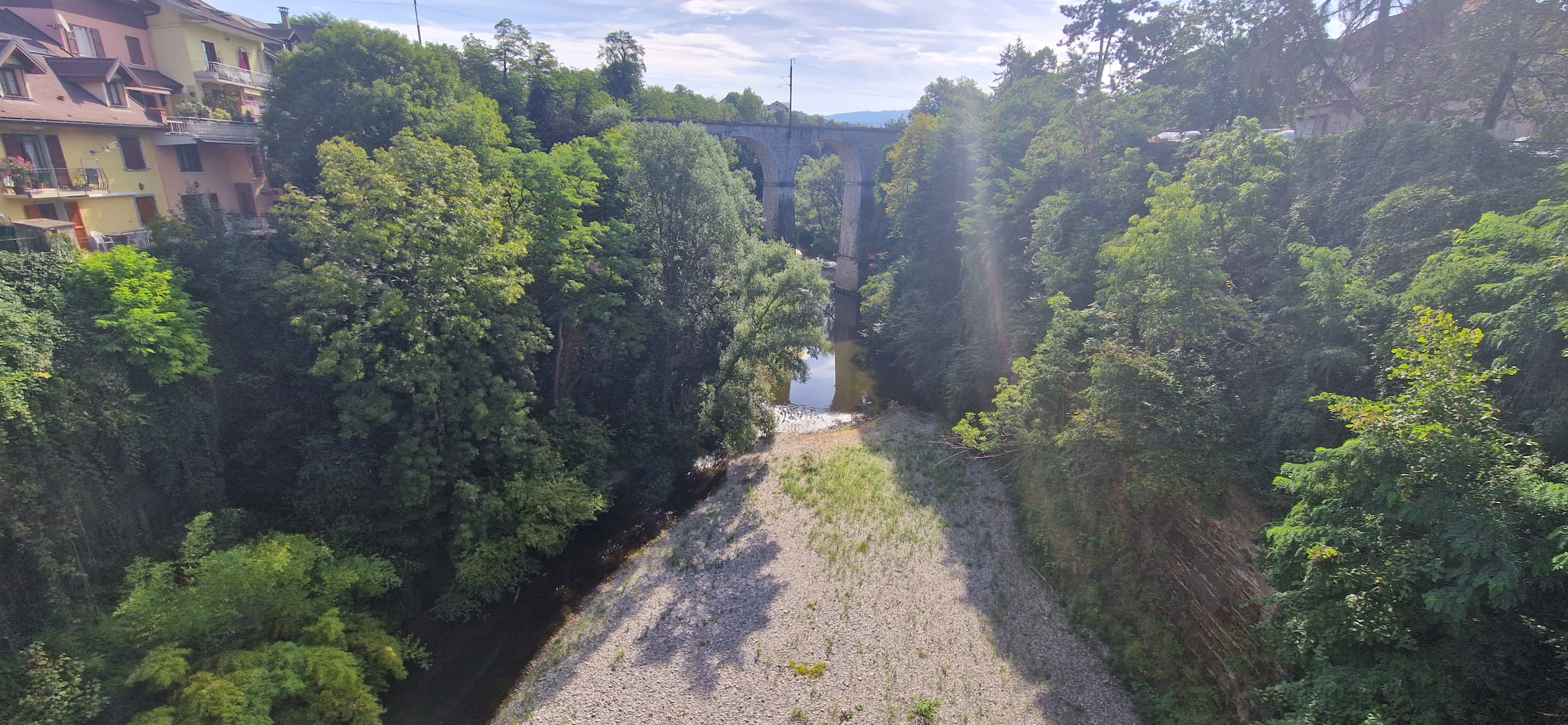 La traversée du Chéran à Rumilly